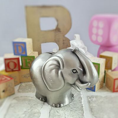 Elephant Money Bank with Personalization