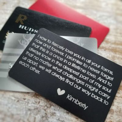 Personalized Wallet Card - Promise Of Love