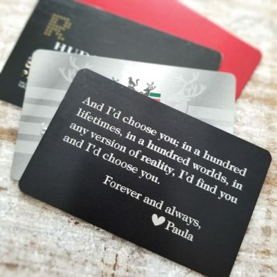 Personalized Wallet Card - I'd Choose You