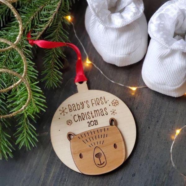 Bear Baby Christmas Ornament 