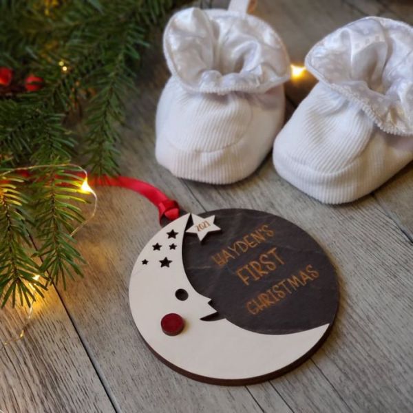 Blue Moon Baby Christmas Ornament 