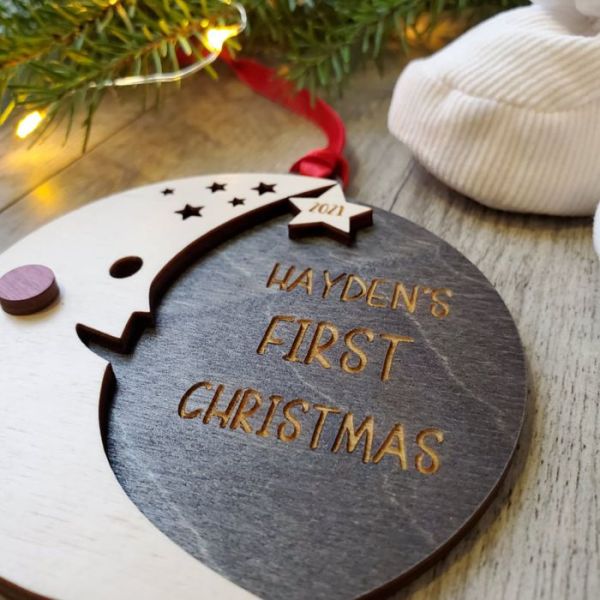 Blue Moon Baby Christmas Ornament 