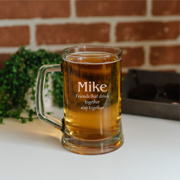 Malt Beer Stein, custom beer stein, engraved malt beer stein, personalized beer glass, custom glassware, 22oz beer stein, dishwasher safe stein, beer gifts, milestone birthday gifts, sports team gifts