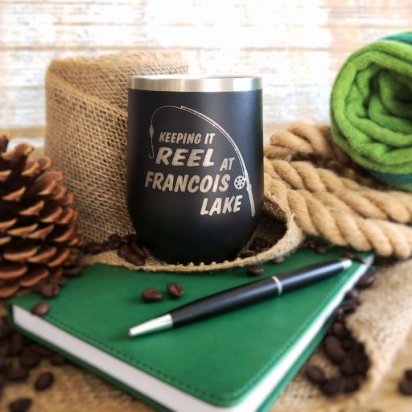 Lake Themed Insulated Wine