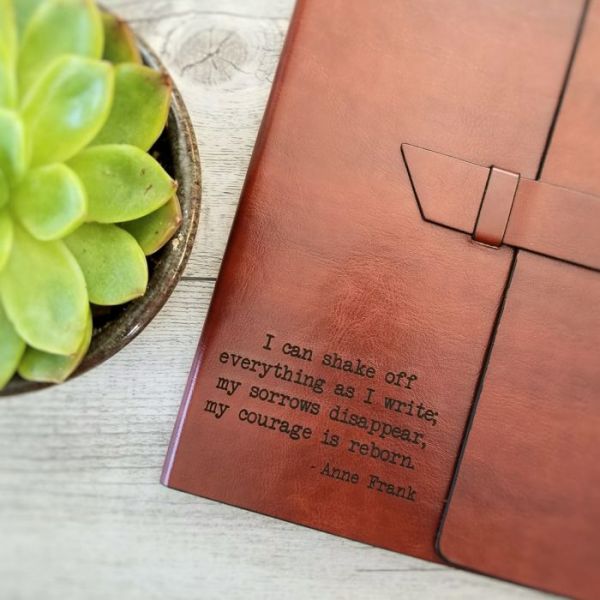 Reborn Anne Frank Brown Journal