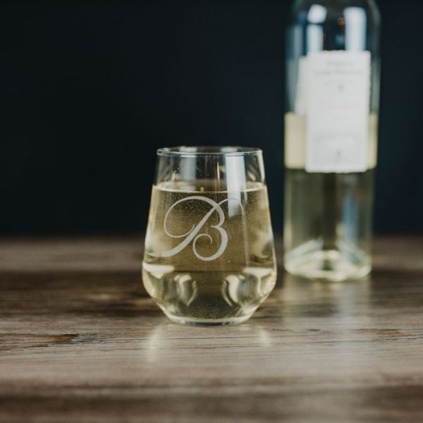 Allegra Stemless Wine Glass With Personal Message
