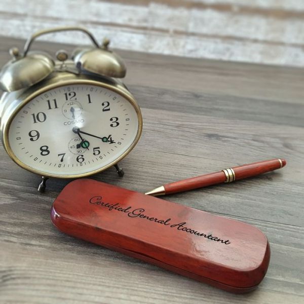 ROSEWOOD PEN SET WITH PERSONALIZATION