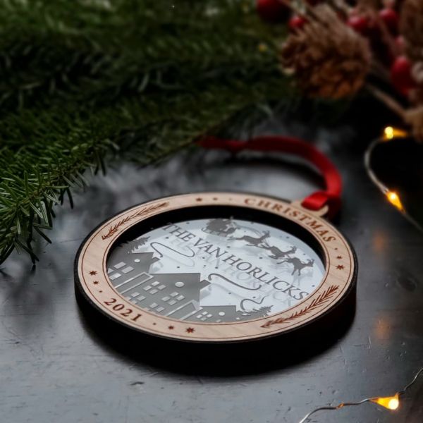 Santa's Night Before Christmas Ornament