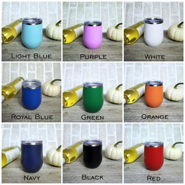 Pet Parent 12 oz Insulated Stemless Wine Glass with Personalization