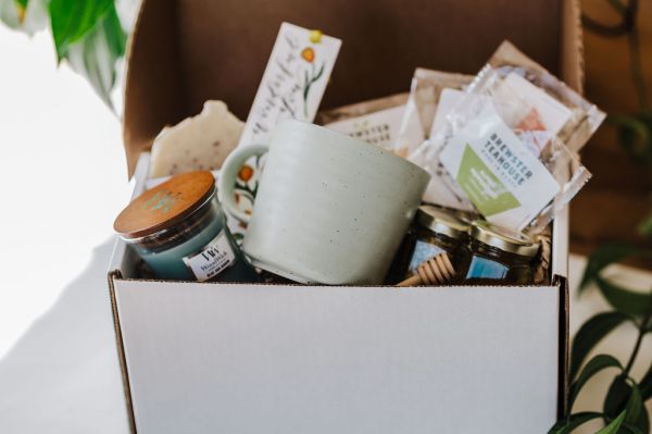 Wonderful You - The Giving Box For Graduates with Engraved Seafoam Green Stoneware Mug