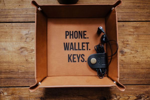 Leatherette Catch All Tray