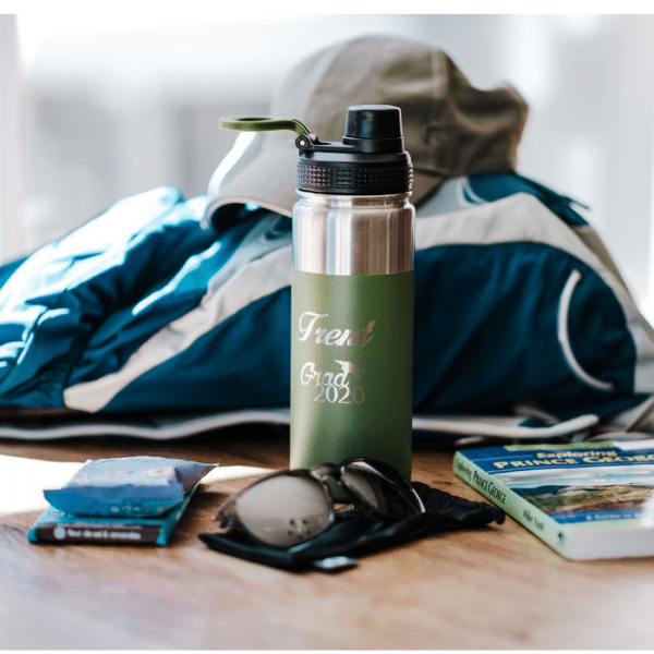 Personalized Graduation Green Alpine Water Bottle
