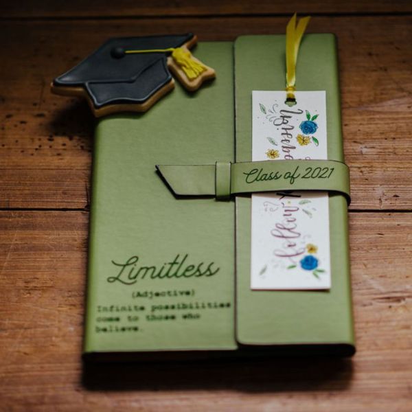 The Giving Box - Follow Your Passion Grad - Personalized Journal and Black  Water Bottle