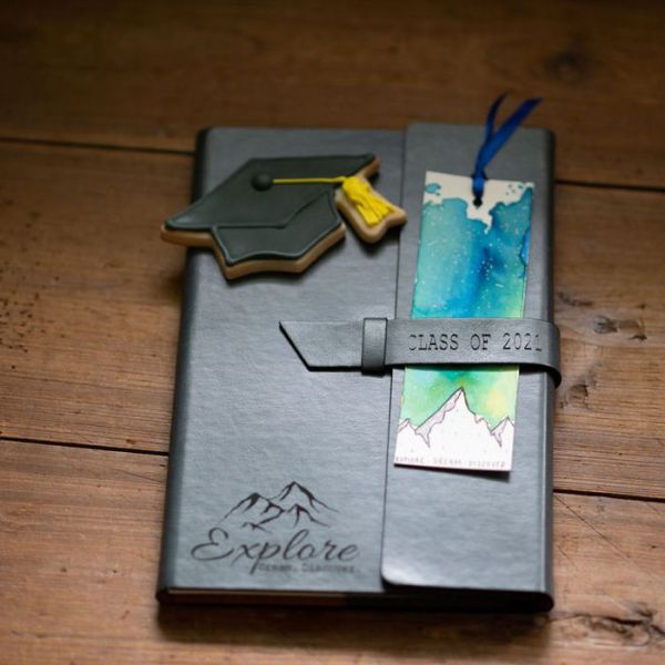 The Giving Box - Follow Your Passion Grad - Personalized Journal and Black Tumbler