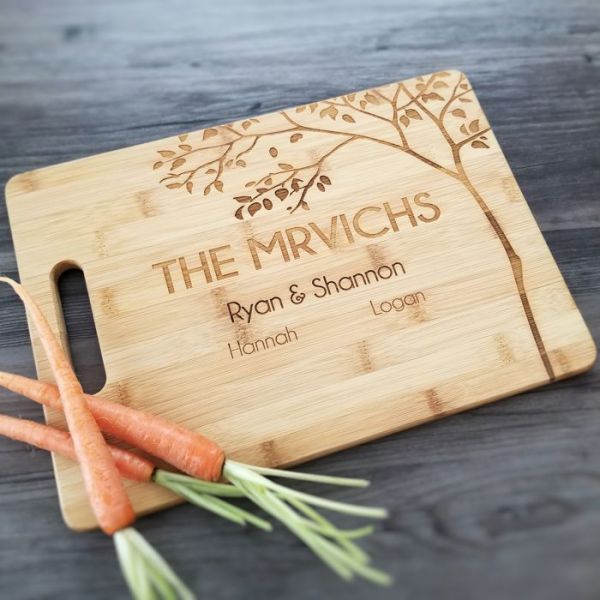 Family Tree Bamboo Cutting Board