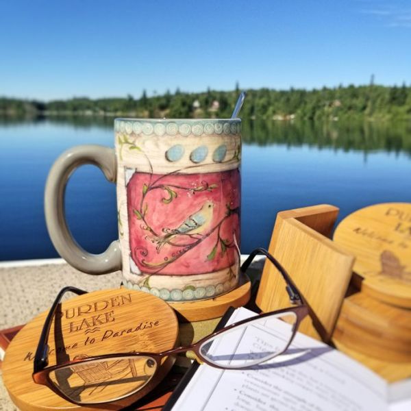 Welcome To Paradise Bamboo Coasters