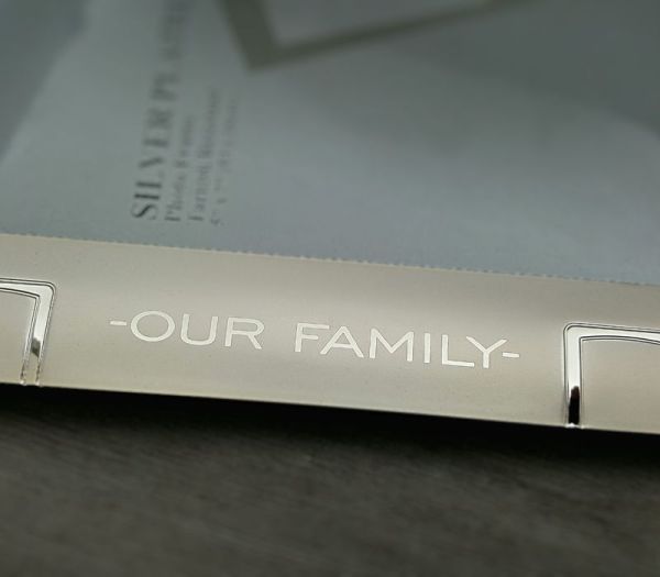 Two Tone Geometric Frame 5x7 with Personalization