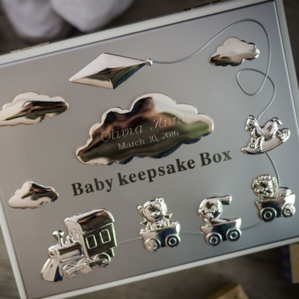 Baby Keepsake Box With Personalization