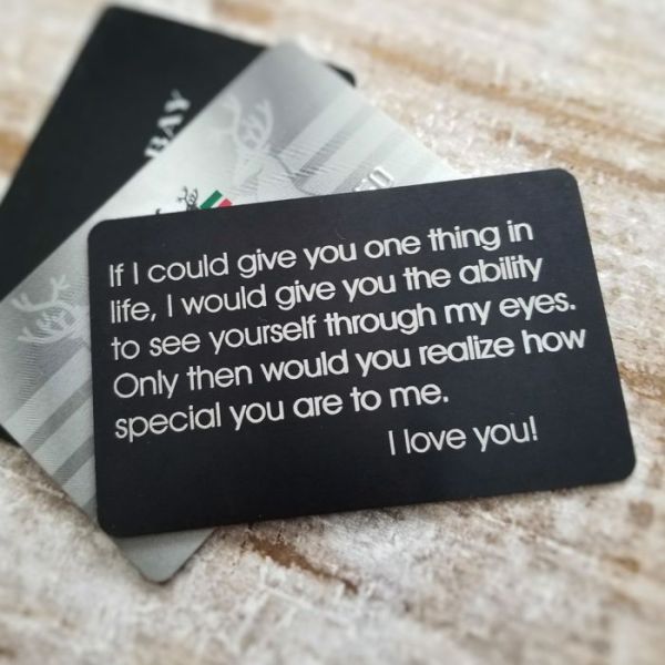 Wallet Card with Personalization
